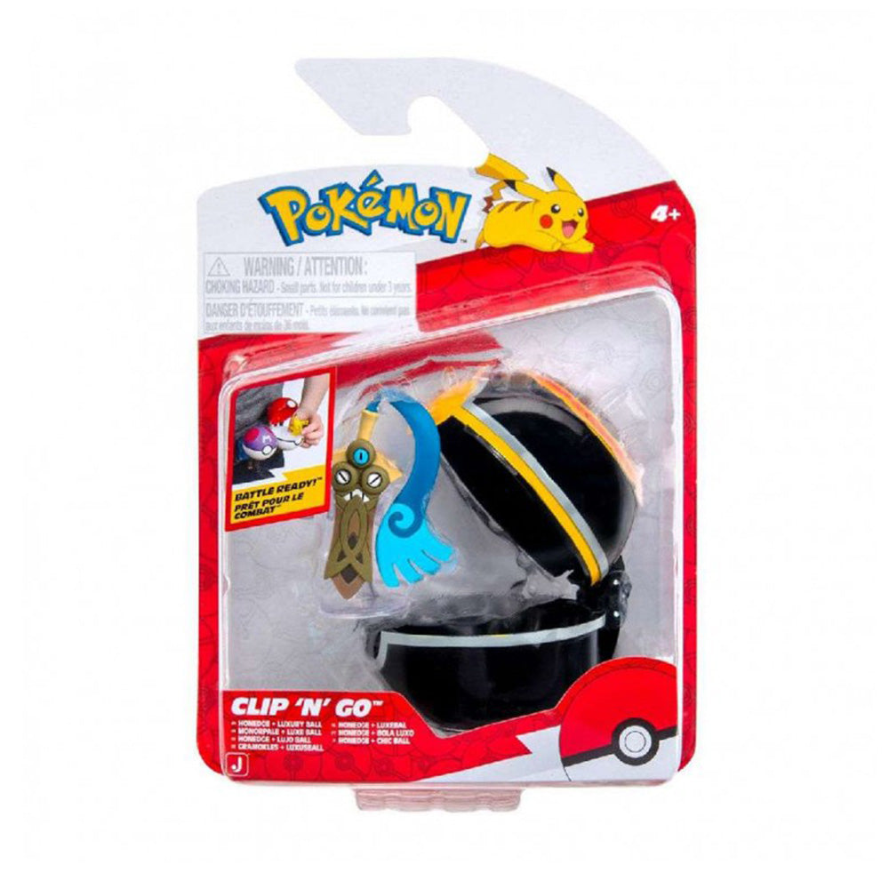 Jazwares Pokemon Poke Ball Clip N Go με Φιγούρα Honedge με Luxury Ball