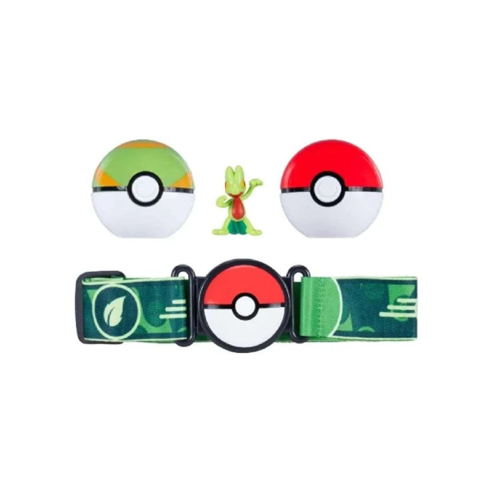 Jazwares Pokémon Clip ‘N’ Go Πράσινη Ζώνη με Poké Balls & Φιγούρα Fuecoco Wave 20