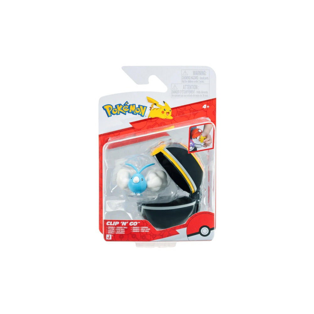 Jazwares Pokémon Clip ‘N’ Go Swablu με Ultra Ball Wave 23