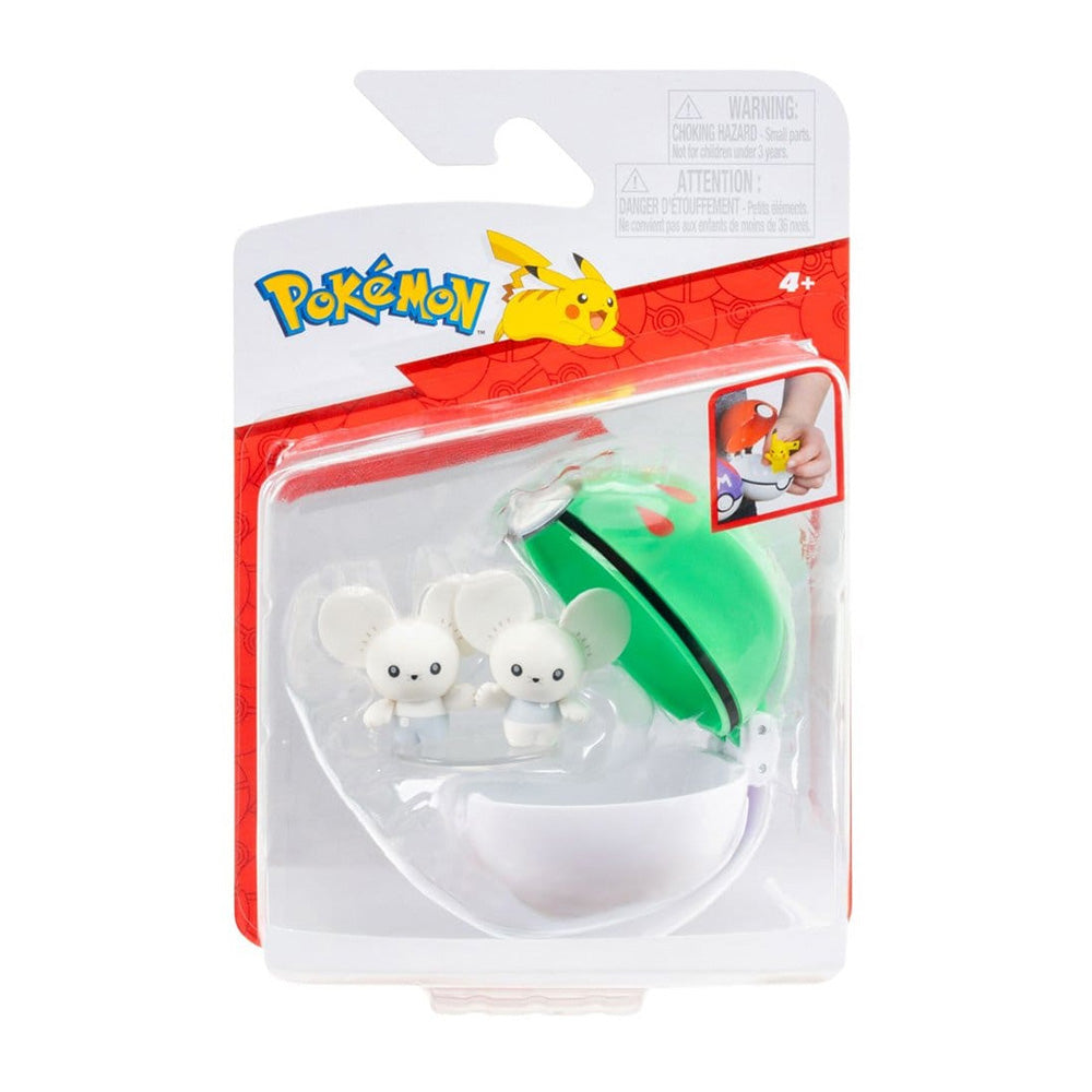 Jazwares Pokémon Clip ‘N’ Go Tandemaus με Ultra Ball Wave 23