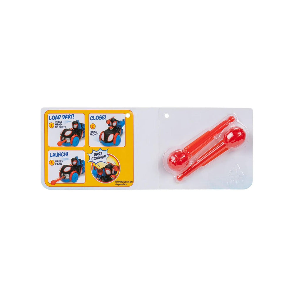 Jazwares Spidey & His Amazing Friends Spin Web Dart Zoomers Όχημα 12,5 εκ με Φιγούρα & Εκτοξευτής Ιστού