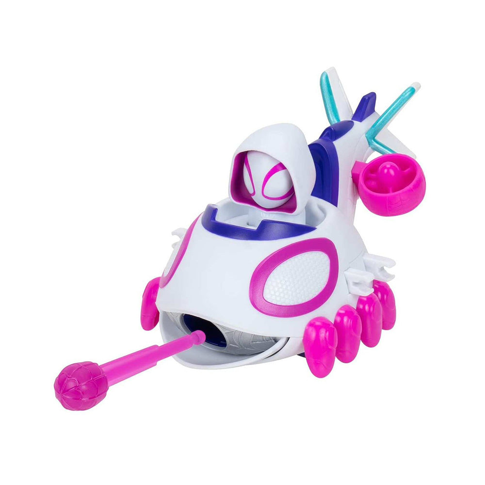 Jazwares Spidey Web Dart Zoomers Όχημα 12,5 εκ με Φιγούρα Ghost-Spider & Εκτοξευτής Ιστού