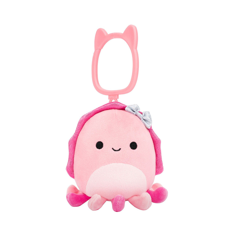 Jazwares Squishmallows Λούτρινο Μπρελόκ Auggie the Pink Cuttlefish 9 εκ