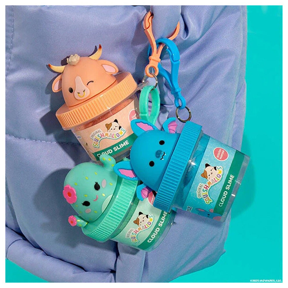 Jazwares Squishmallows - Blind Slime Μπρελόκ με Topper σε Βαζάκι σε 6 Σχέδια - 1 Τμχ