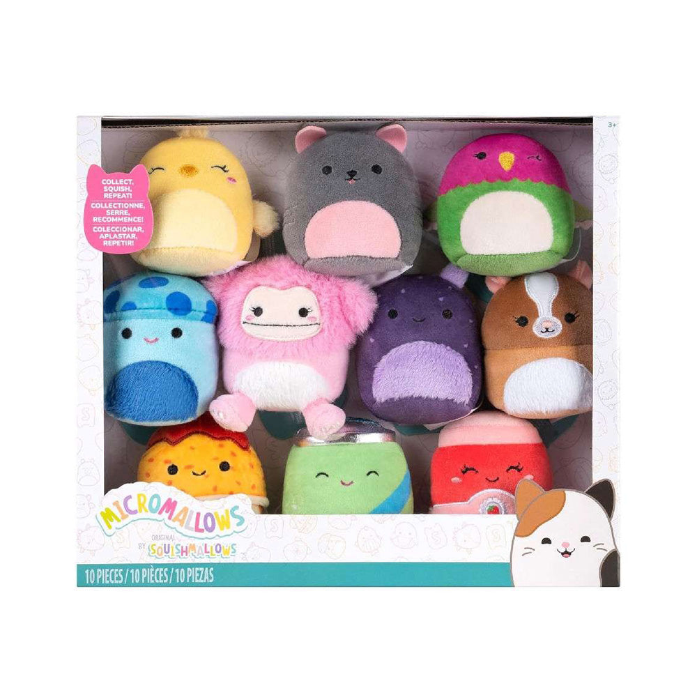 Jazwares Squishmallows - Micromallows Λούτρινα 6 εκ Σετ 10 Τμχ