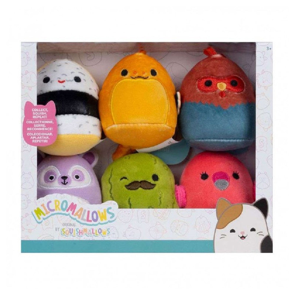Jazwares Squishmallows - Micromallows Λούτρινα 6 εκ Σετ 6 Τμχ