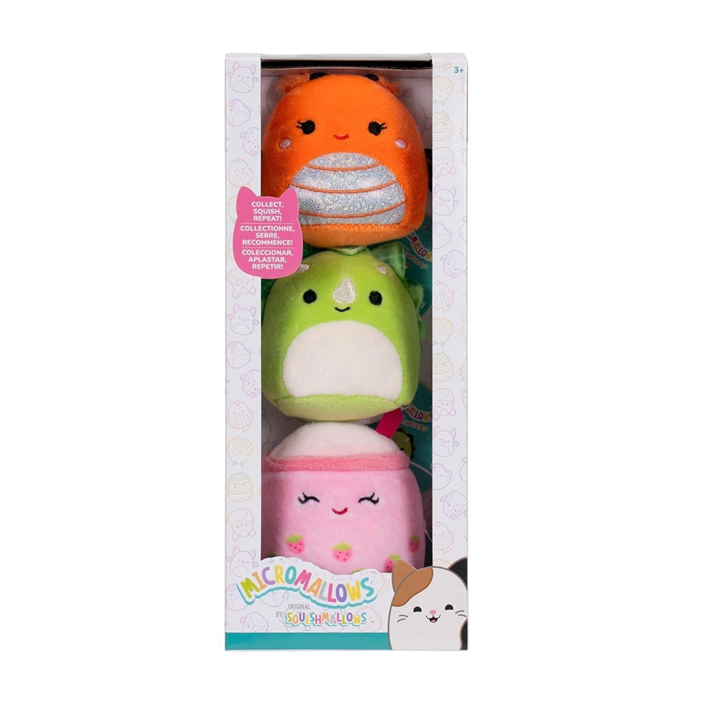 Jazwares Squishmallows - Micromallows Λούτρινα 6 εκ Σετ 3 Τμχ 