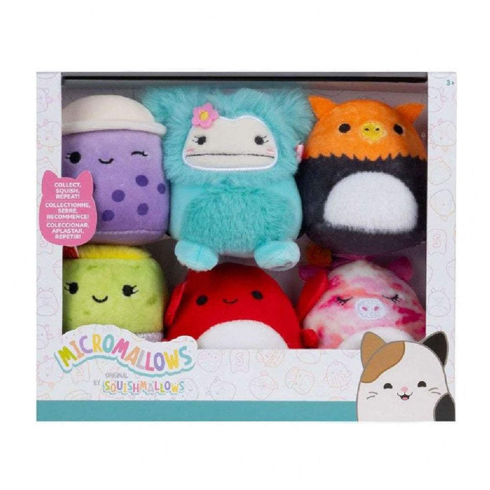 Jazwares Squishmallows - Micromallows Λούτρινα 6 εκ Σετ 6 Τμχ