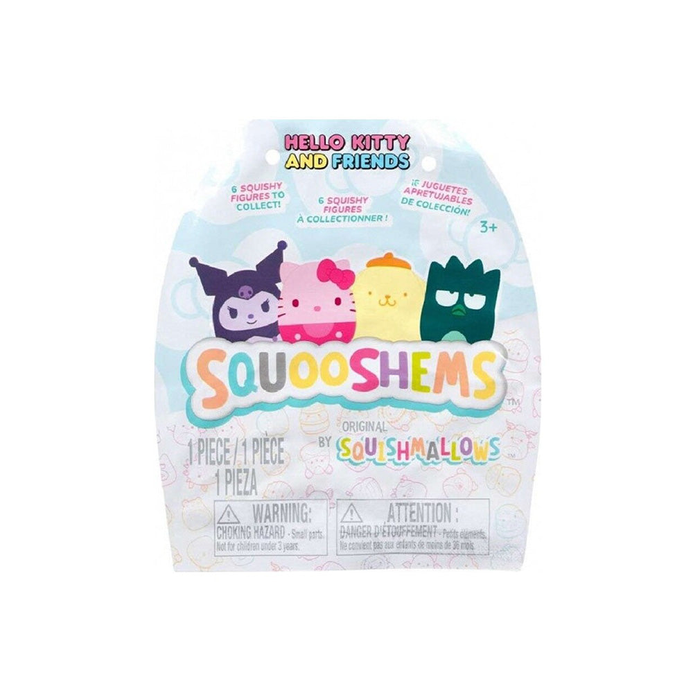 Jazwares SquishMallows Squooshems Ζουληχτή Φιγούρα Monochrome 6 εκ Σακουλάκι Έκπληξη σε 6 Σχέδια - 1 Τμχ