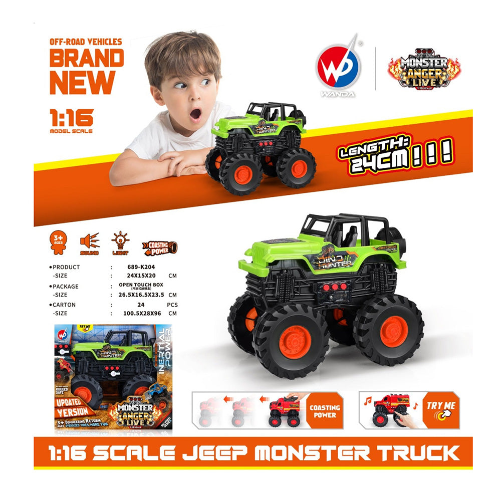 Jeep Offroad 1:16 Φρίξον Με Φώτα Και Ήχους 24εκ