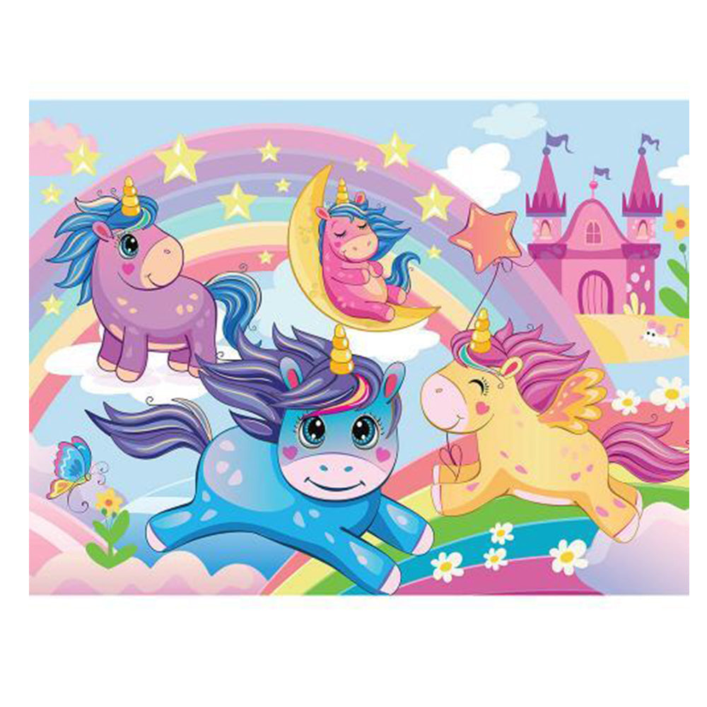 Junior Jigsaw Carry & Play: Rainbow Unicorns 45pcs