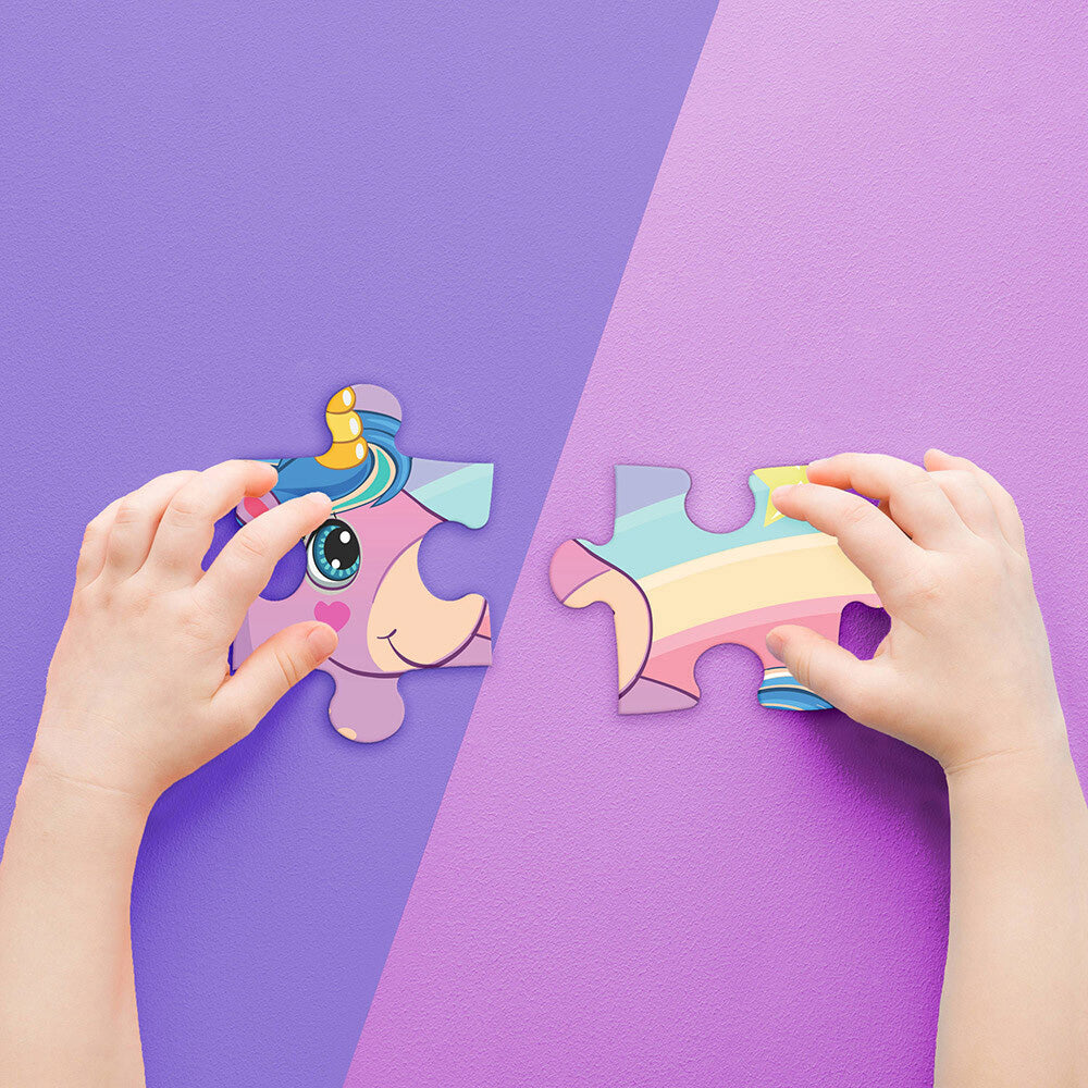 Junior Jigsaw Carry & Play: Rainbow Unicorns 45pcs