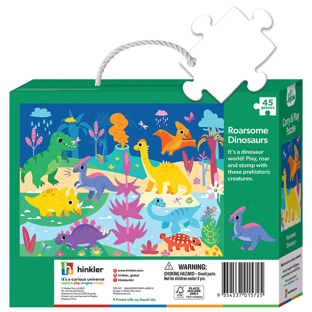 Junior Jigsaw Carry & Play: Roarsome Dinosaurs 45pcs