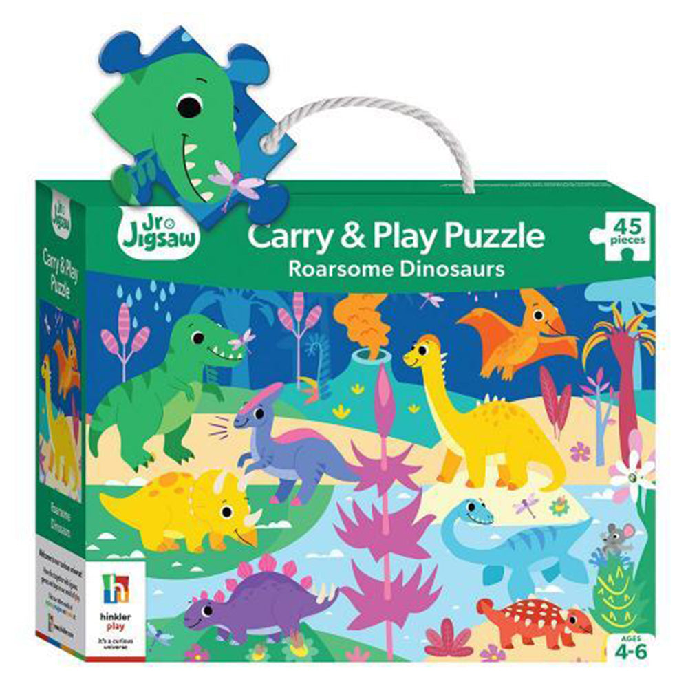 Junior Jigsaw Carry & Play: Roarsome Dinosaurs 45pcs