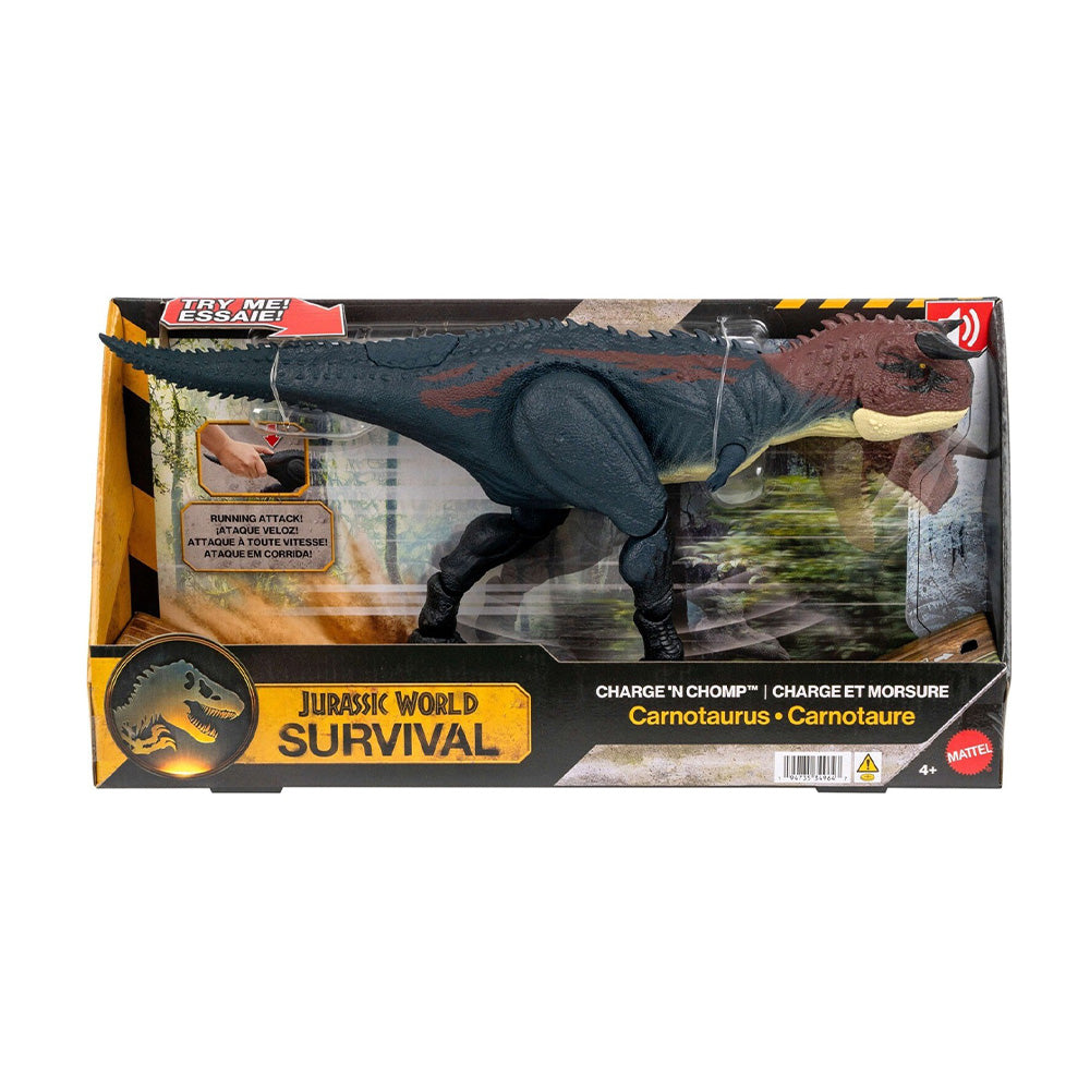 Jurassic World Surviva Carnotaurus Charge 'N Chomp με Ήχους & Κίνηση