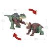 MattelMattel Jurassic World Fierce Changers Μεγάλοι Δεινόσαυροι 2 Σε 1 Giganotosaurus And Nasutoceratopspapell.gr