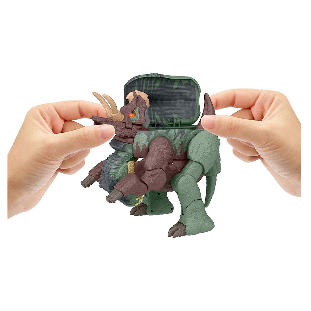 MattelMattel Jurassic World Fierce Changers Μεγάλοι Δεινόσαυροι 2 Σε 1 Giganotosaurus And Nasutoceratopspapell.gr