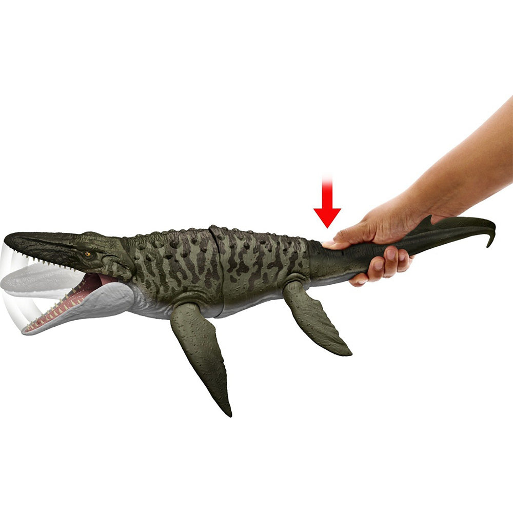 Jurassic World Rebirth Bite N Blast Mosasaurus And Mini Dilophosaurus Με Λειτουργία Κίνησης Και Ήχους, Φιγούρα Παιχνιδιού 
