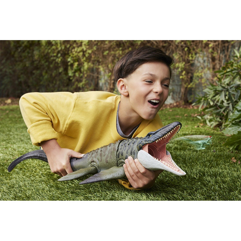 Jurassic World Rebirth Bite N Blast Mosasaurus And Mini Dilophosaurus Με Λειτουργία Κίνησης Και Ήχους, Φιγούρα Παιχνιδιού 