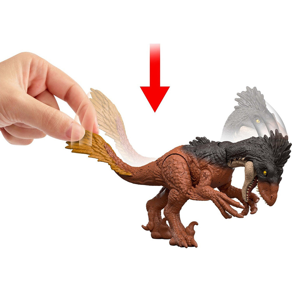 Jurassic World Rebirth Strike Attack Achillobator Dinosaur Toy, Single Strike 