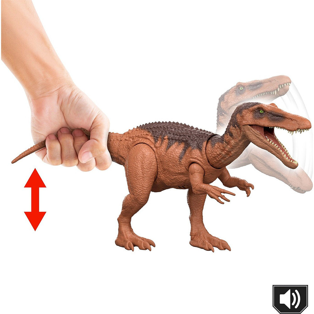 Jurassic World Rebirth Wild Roar Baryonyx Δεινόσαυρος Με Κινούμενα Μέλη Tail Controlled Attack Chomp & Sound 