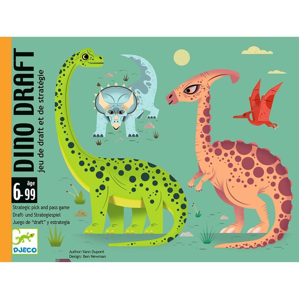 Djeco Επιτραπέζιο Παιχνίδι Καρτών Dino Draft – 60 Κάρτες