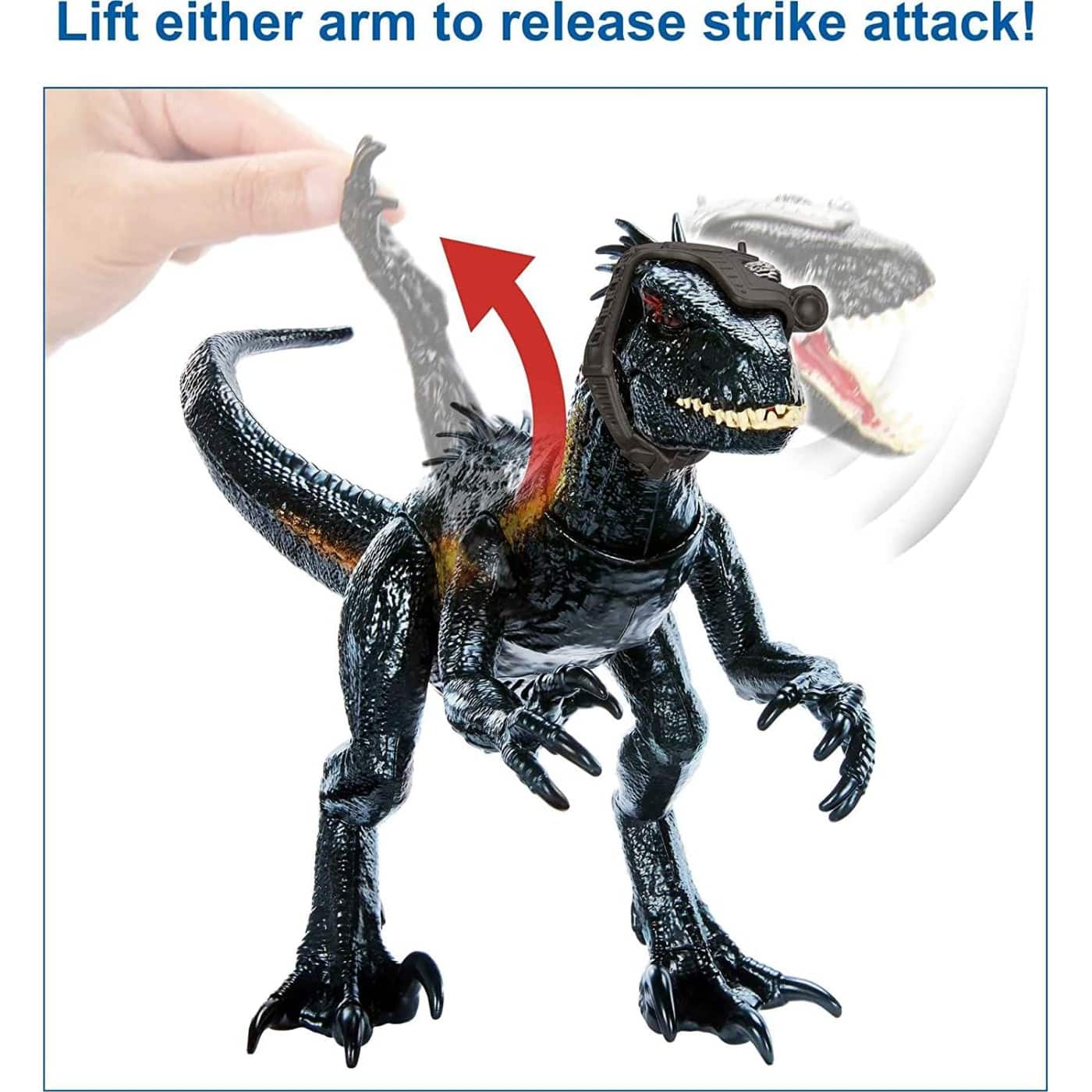 Mattel Jurassic World Track N Attack Indoraptor Με Φωτα, Ηχους Kαι Λειτουργιες Επιθεσης