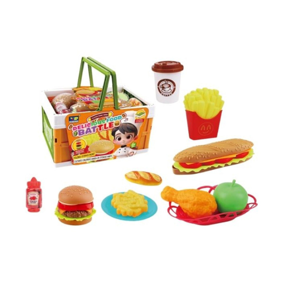 Καλάθι Με Τρόφιμα Fast Food 26X18X15εκ