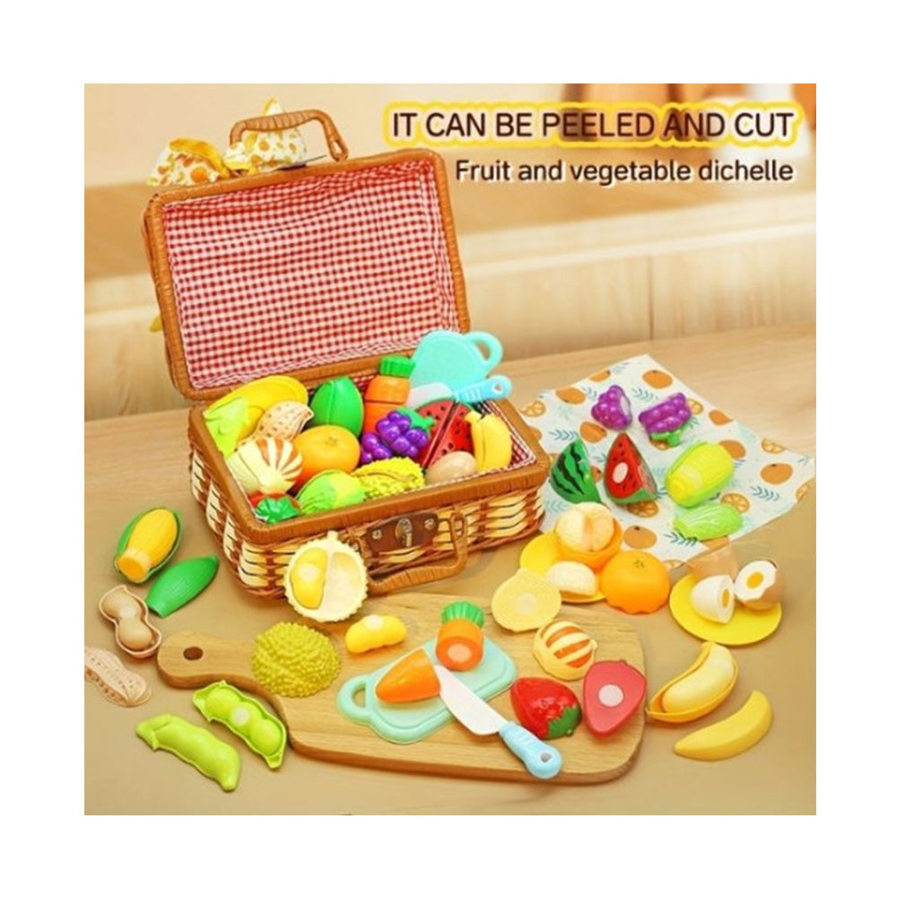 Παιδικό Καλάθι Πικ-Νικ Με Φρούτα & Λαχανικά 20τμχ 26X11X17εκ