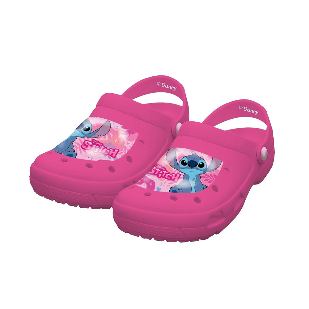 Καλοκαιρινά Παιδικά Παπουτσάκια Clogs Disney Stitch Ροζ