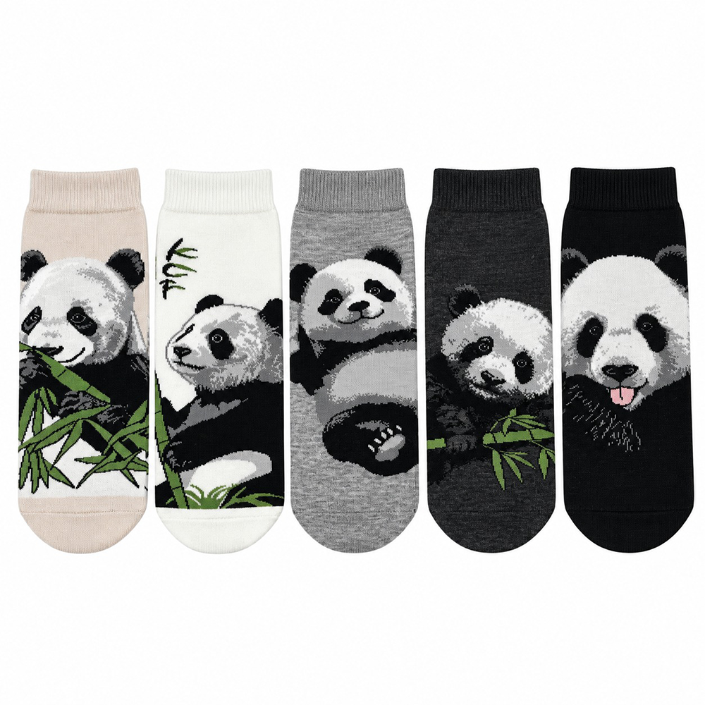 Γυναικείες Κάλτσες Panda Νο 36-41 σε 5 Σχέδια - 1 Ζευγάρι