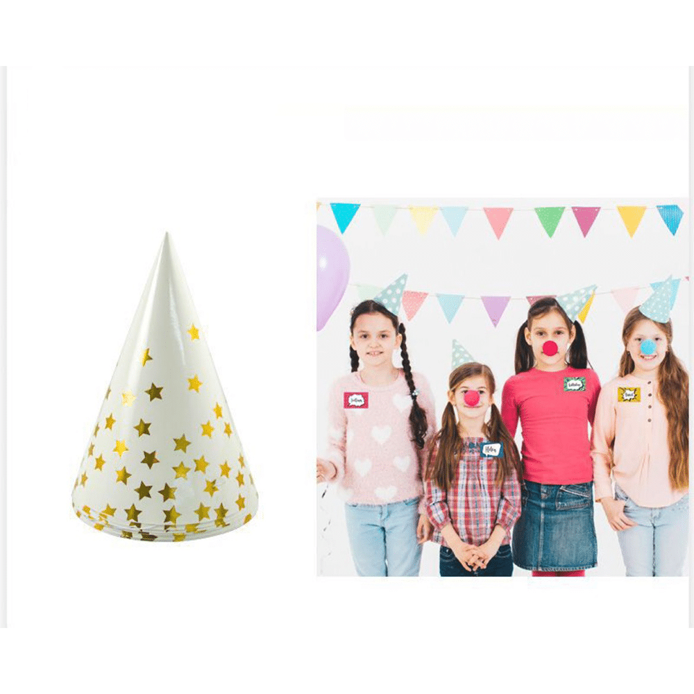 OEMΚαπελάκια Party Αστεράκια Χρυσά 6 Τμχ 20εκpapell.gr