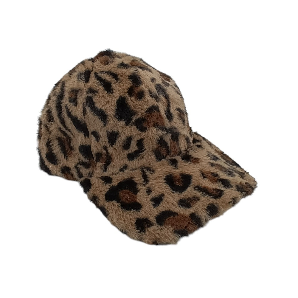 Καπέλο Fluffy Σε Σχέδιο Animal Print
