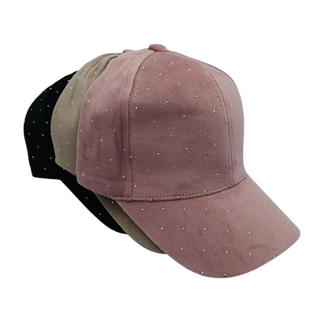 Καπέλο Velvet Με Στρας 3 Χρώματα -1 τμχ