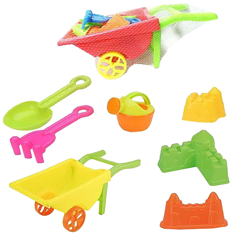 Καρότσι Άμμου Χειράμαξα Σετ 7 Τεμαχίων 40x18x15 εκ 