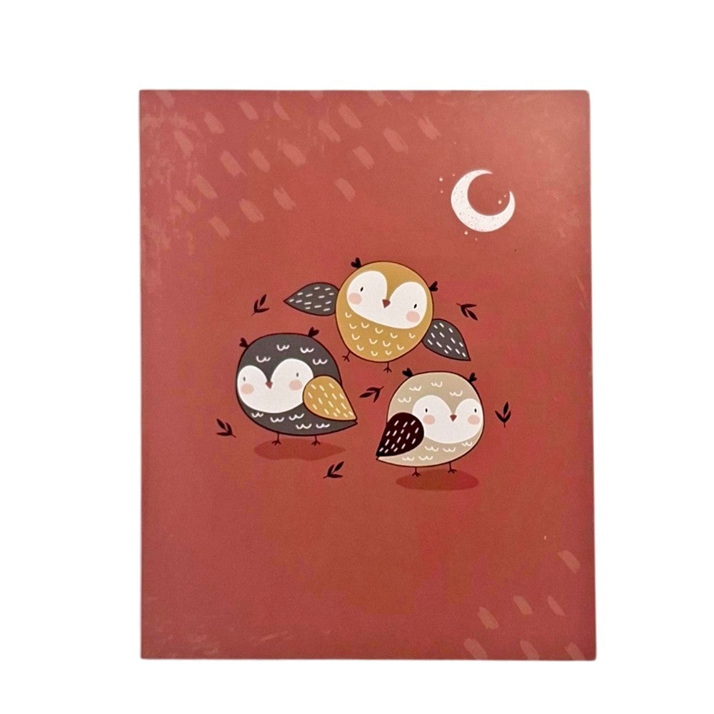 Ευχετήρια Κάρτα Κουκουβάγιες 9x11 εκ