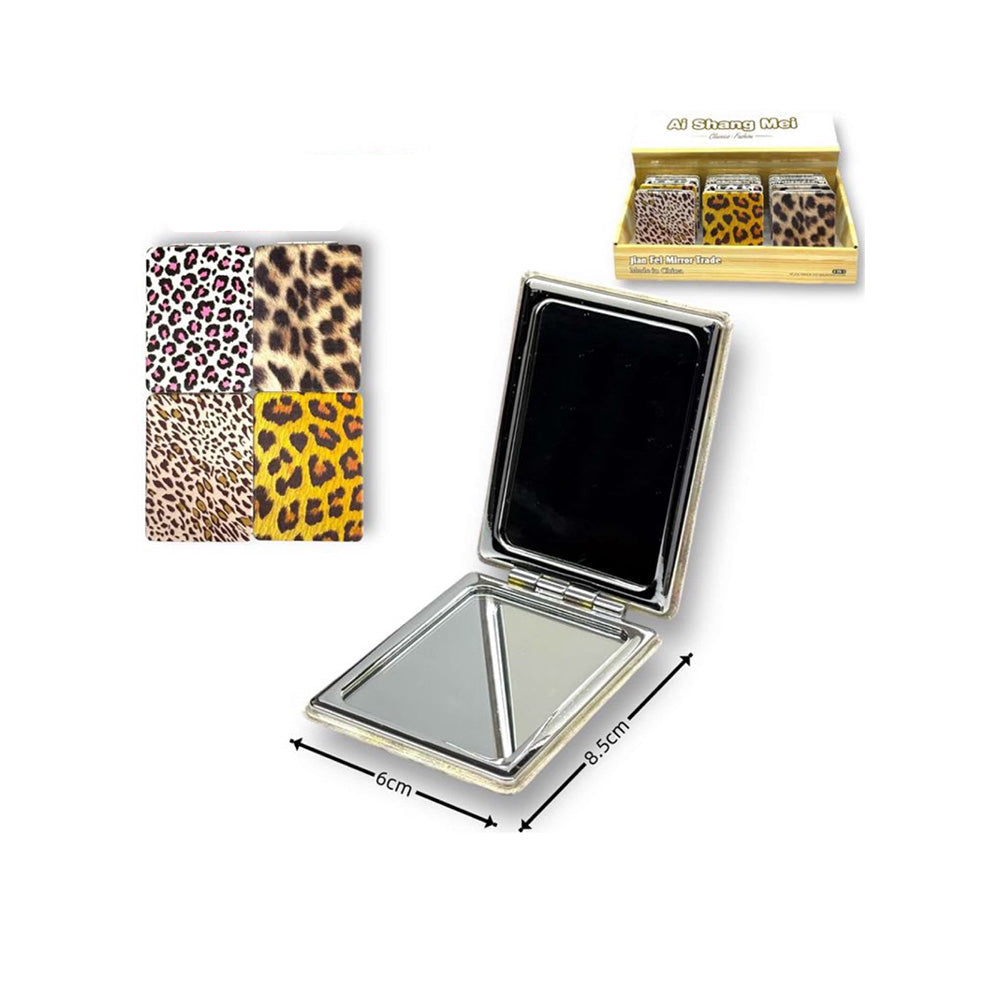 Καθρεφτάκι Ορθογώνιο 8,5x6Εκ Animal Print 4 Σχέδια - 1Τμχ