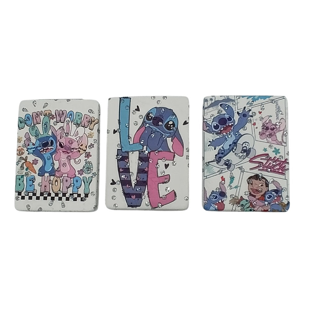 Καθρεφτάκι Ορθογώνιο Lilo & Stitch Με Στρας 8x6Εκ 3 Σχέδια - 1 Τμχ