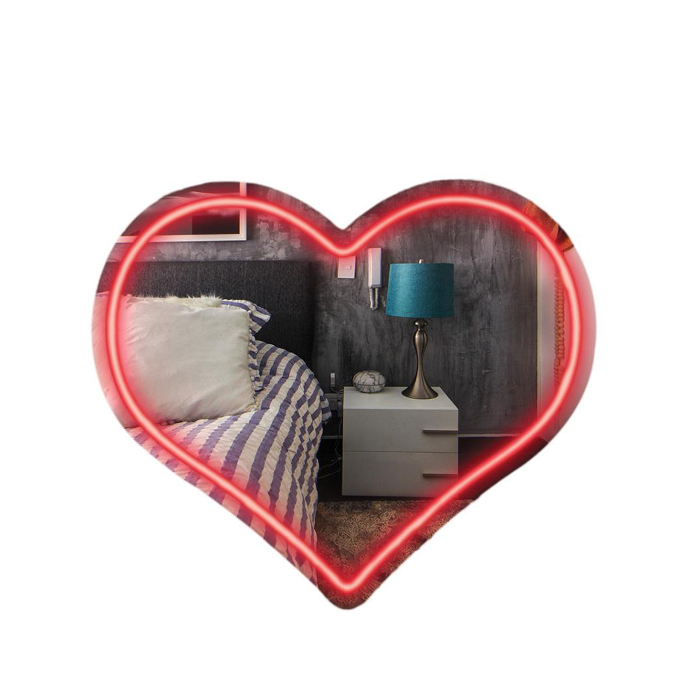  Mood Καθρέφτης Neon LED Καρδιά Κόκκινη 33x28εκ