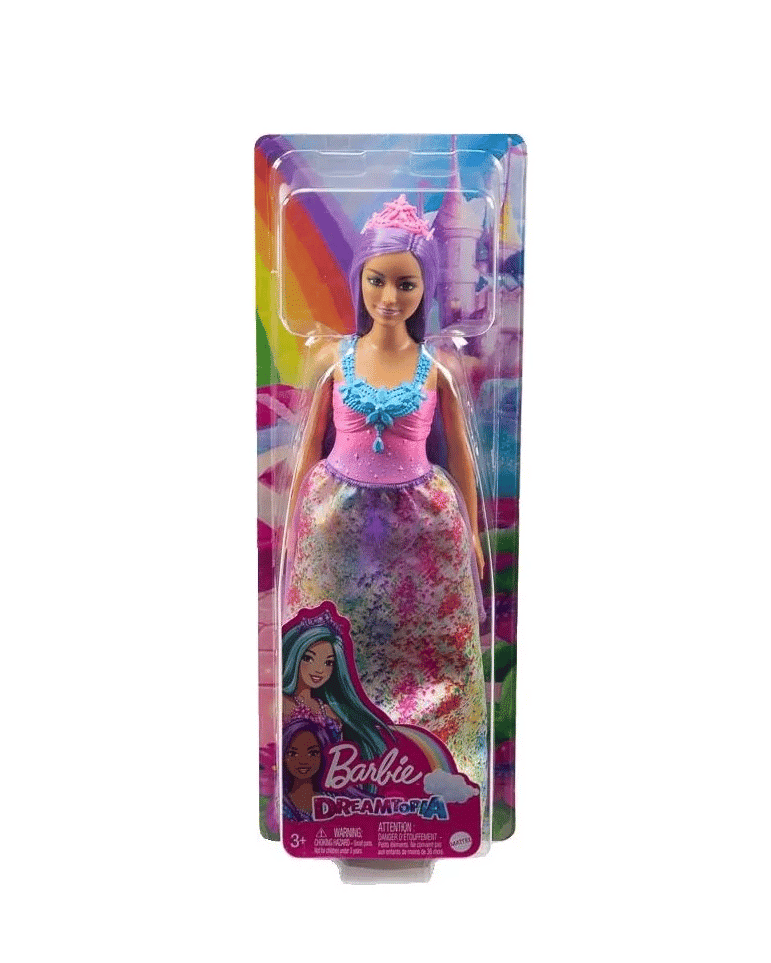 Barbie Core Princesses Μωβ Μαλλια