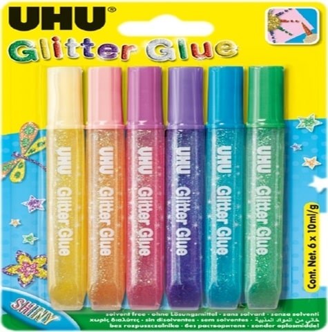 UhuUhu Glitter Glue Shiny 6X10Mlpapell.gr