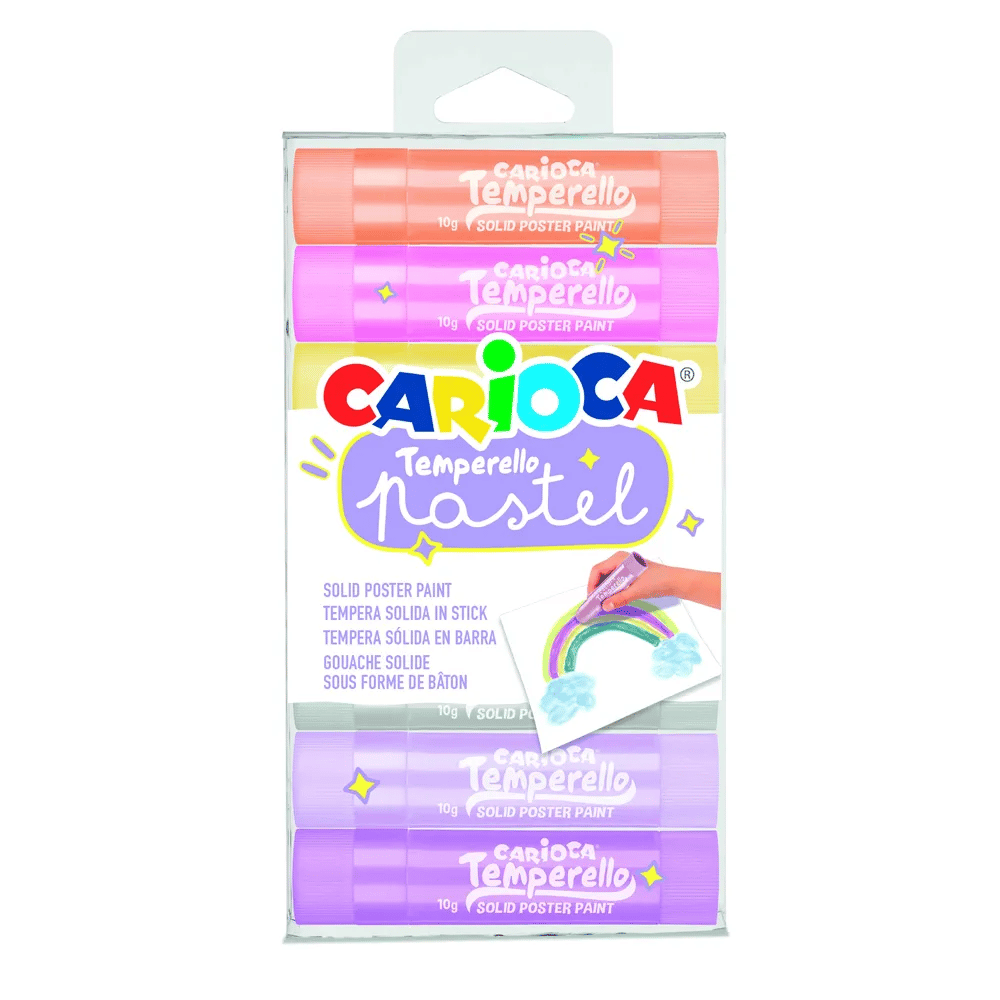 Carioca Tempera Stick Temperello Pastel 8 Χρωματα