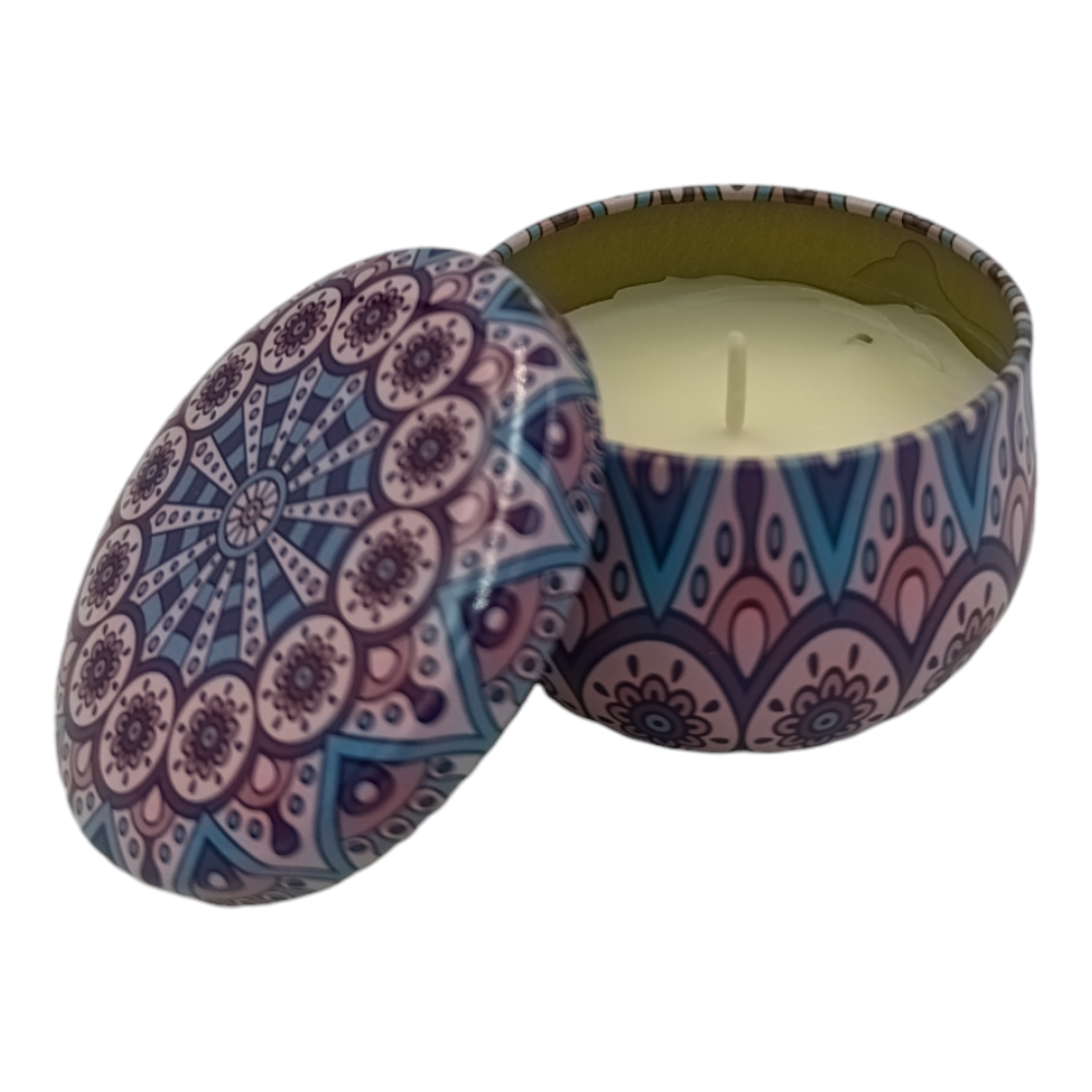 Κερί Αρωματικό Σε Μεταλλικό Κουτάκι 6.5Χ4εκ 6 Σχέδια