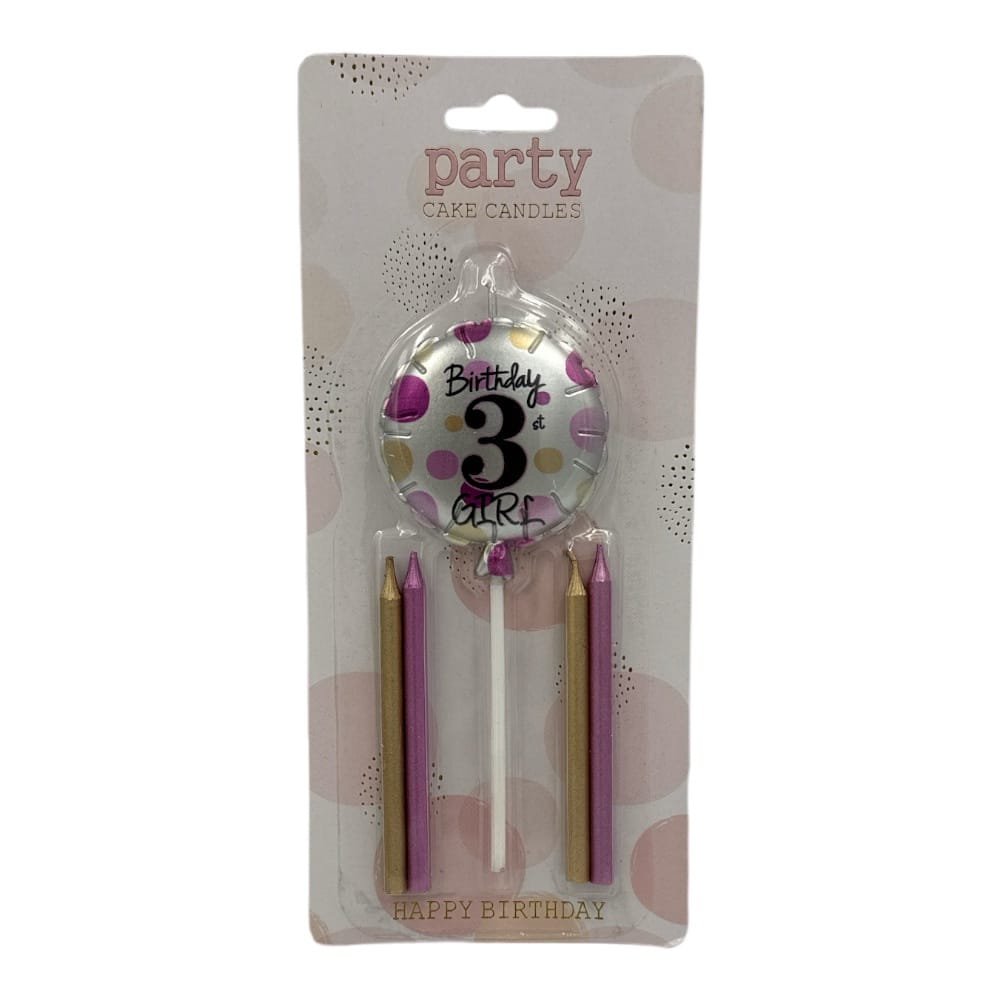 ΟΕΜΚεριά Αριθμός Σε Μπαλόνι Ροζ + Απλά 5Τμχ Νοpapell.gr