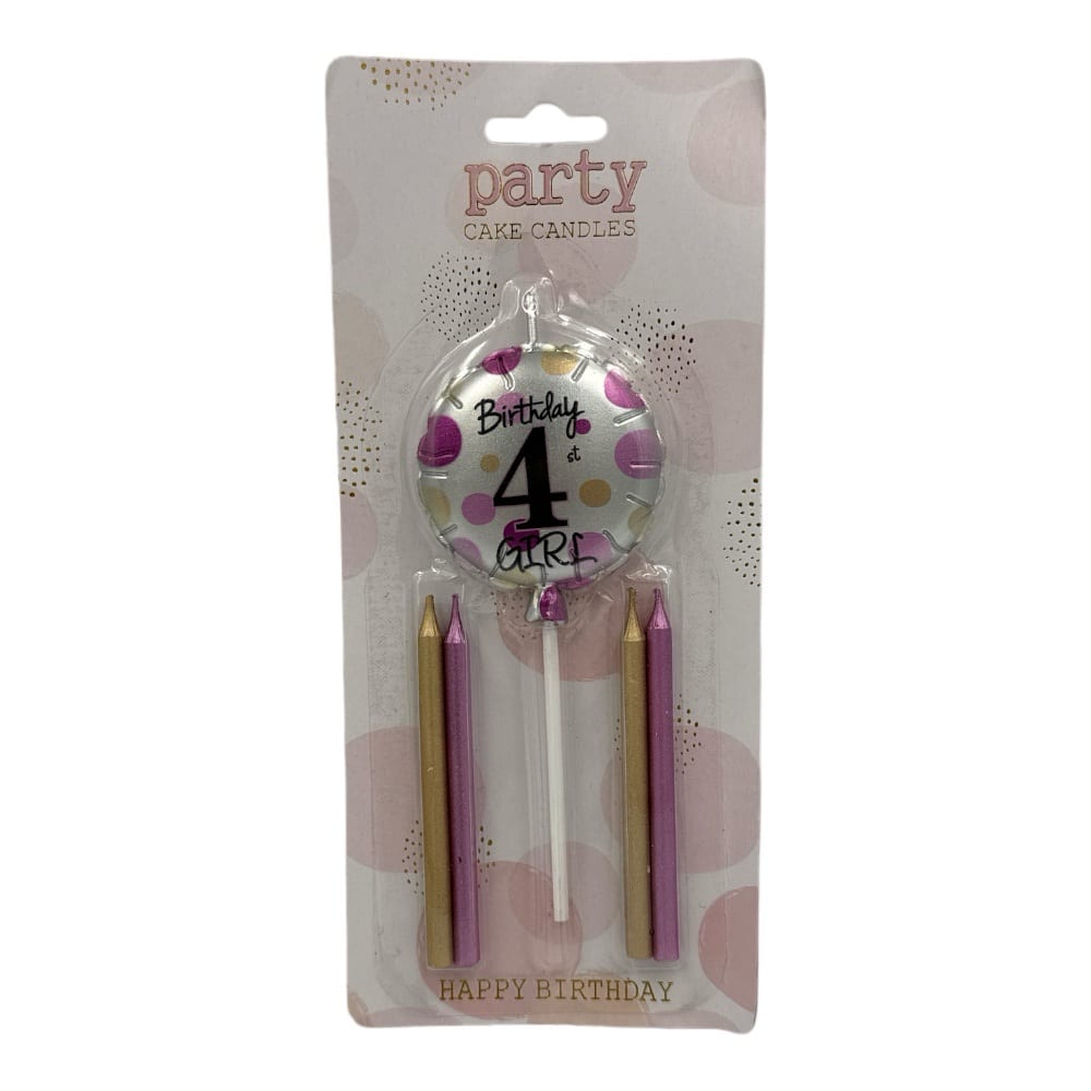 ΟΕΜΚεριά Αριθμός Σε Μπαλόνι Ροζ + Απλά 5Τμχ Νοpapell.gr