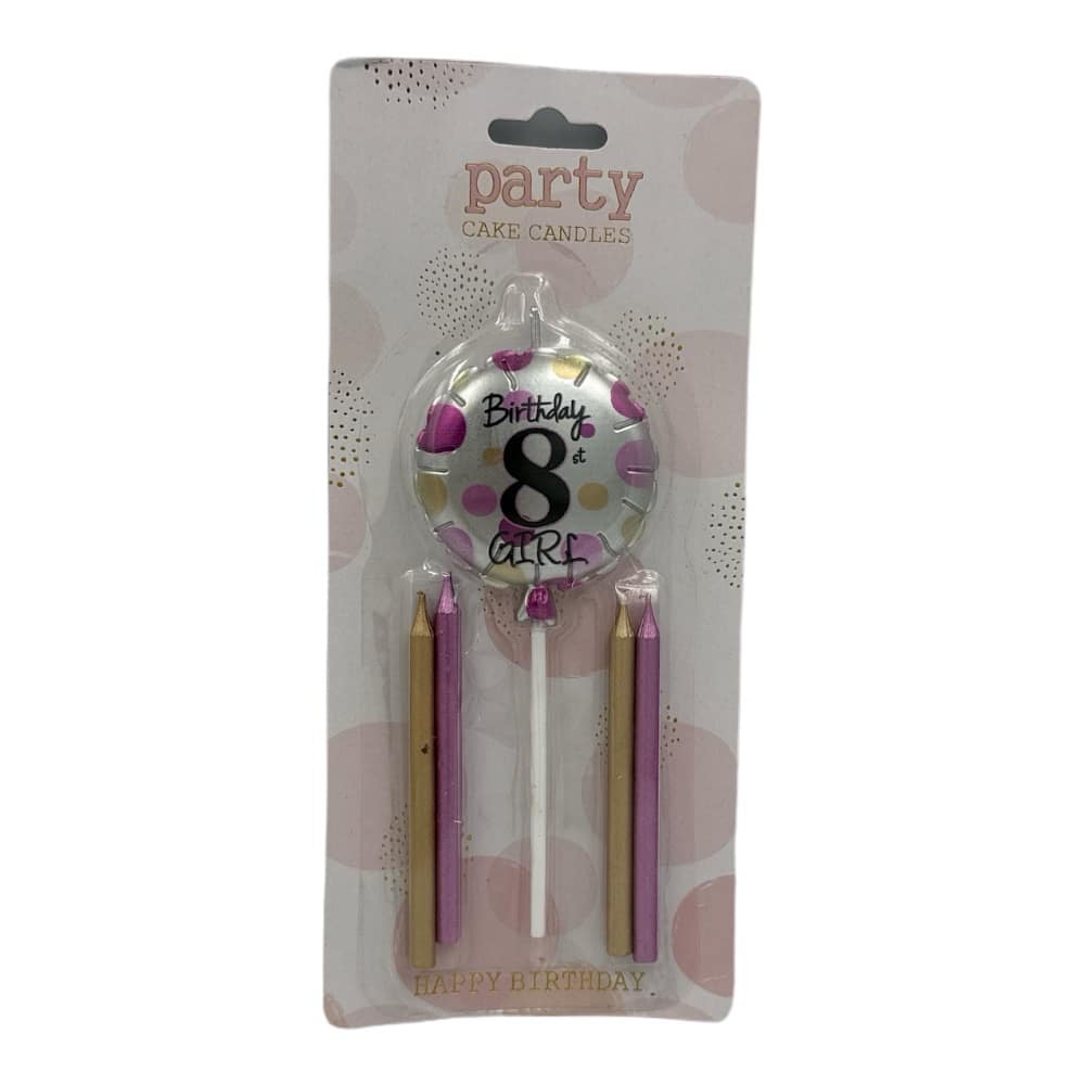 ΟΕΜΚεριά Αριθμός Σε Μπαλόνι Ροζ + Απλά 5Τμχ Νοpapell.gr