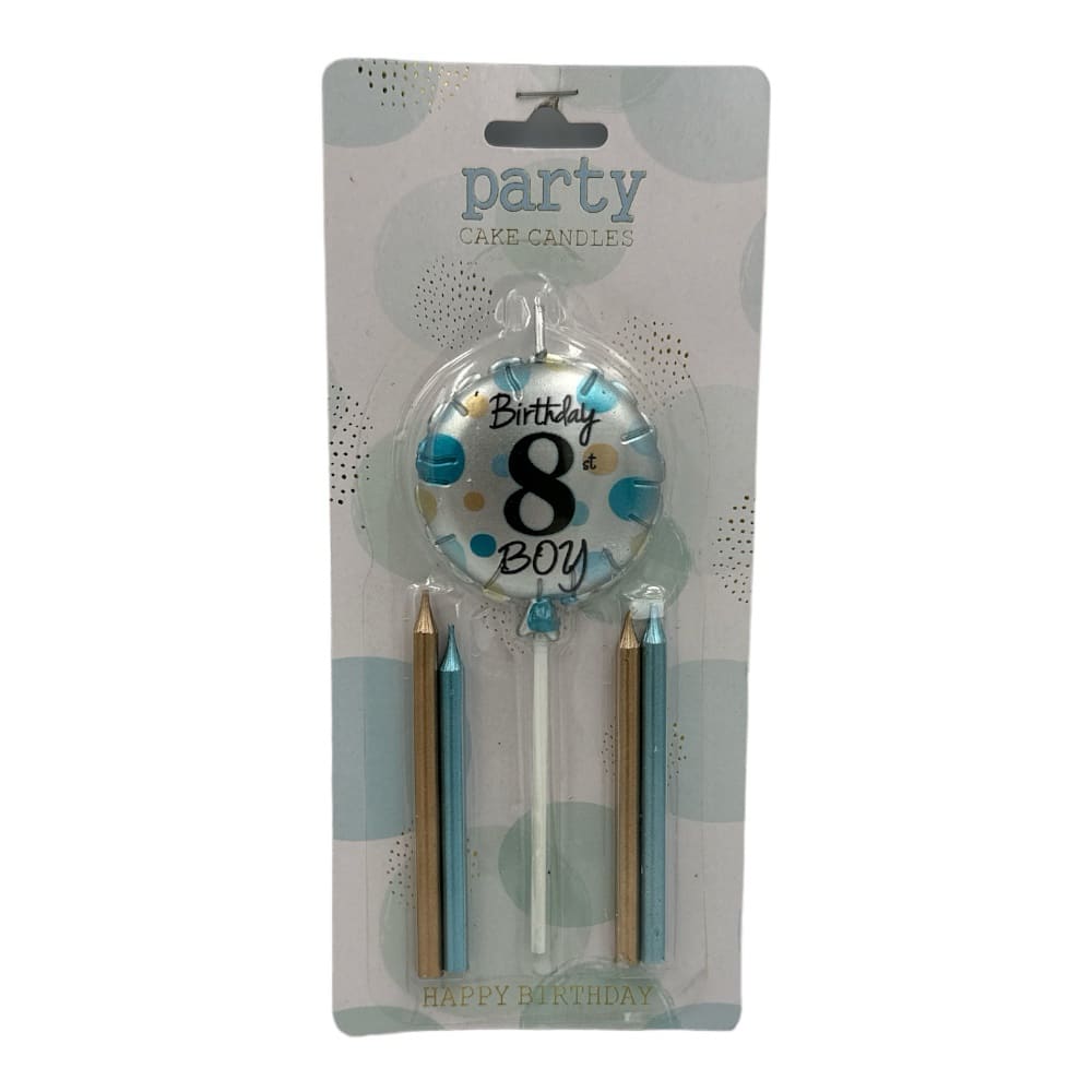 OEMΚεριά Αριθμός Σε Μπαλόνι Γαλάζιο + Απλά 5Τμχ Νοpapell.gr