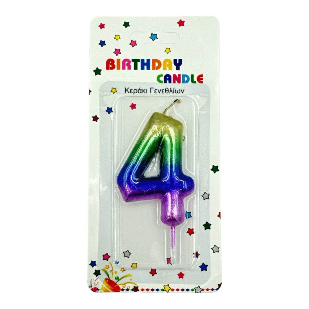 OEMΚερί Τούρτας Νο4 8 Εκ Μεταλλιζέpapell.gr