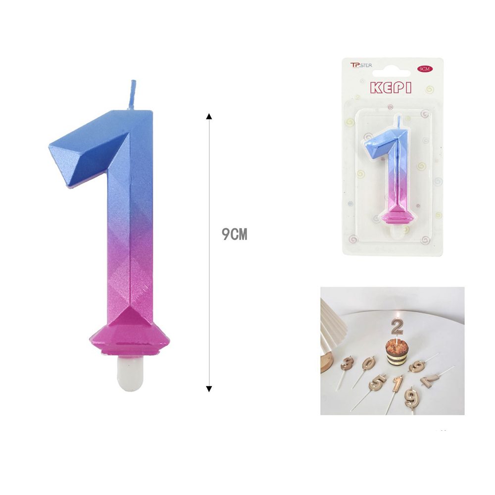 OEMΚερί Τούρτας Γενεθλίων Πολύχρωμο 9 Εκpapell.gr