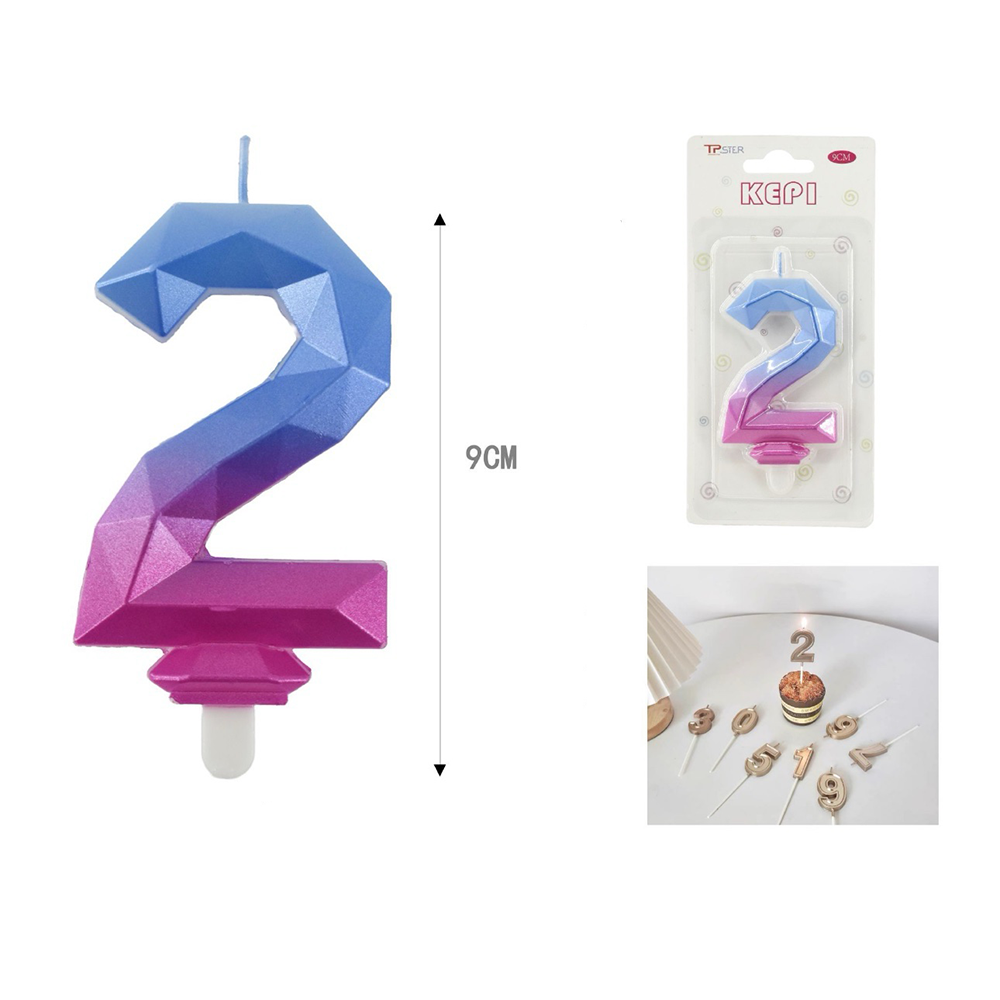 OEMΚερί Τούρτας Γενεθλίων Πολύχρωμο 9 Εκpapell.gr